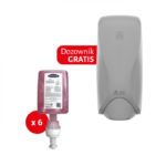 Zestaw BulkySoft dozownik do mydła w pianie 1l. 01420 (1 szt.) + mydło w pianie 1l. symb. 45600 (6 sztuk)