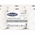 Ręcznik papierowy w roli autocut PRO BulkySoft Membrane PLUS, 3 warstwy, wysokość 19,5 cm, średnica 19 cm, kolor biały, celuloza, długość 150m, 6 rolek/op.