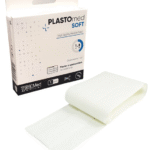 Plaster włókninowy hypoalergiczny z opatrunkiem 1m x 8cm Plastomed Soft