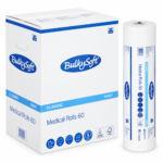 Podkład papierowy medyczny BulkySoft Classic, 2 warstwy, kolor biały, celuloza, 60cmx65m, 6 rolek/op.