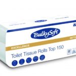Papier toaletowy BulkySoft Excellence, 3 warstwy, kolor biały, celuloza, długość 15,5m, 8 rolek/op