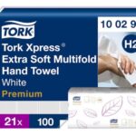 Ręcznik papierowy Tork Xpress 4 panelowy, Premium biały celuloza, 2w 2100 ( 21x100) system H2
