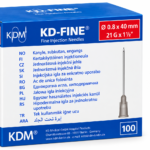Igły iniekcyjne  21G 0,8x40 mm sterylne Luer Lock 100 szt KDM KD-Fine