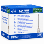 Igły iniekcyjne  18G 1,2x40 mm sterylne Luer Lock 100 szt KDM KD-Fine